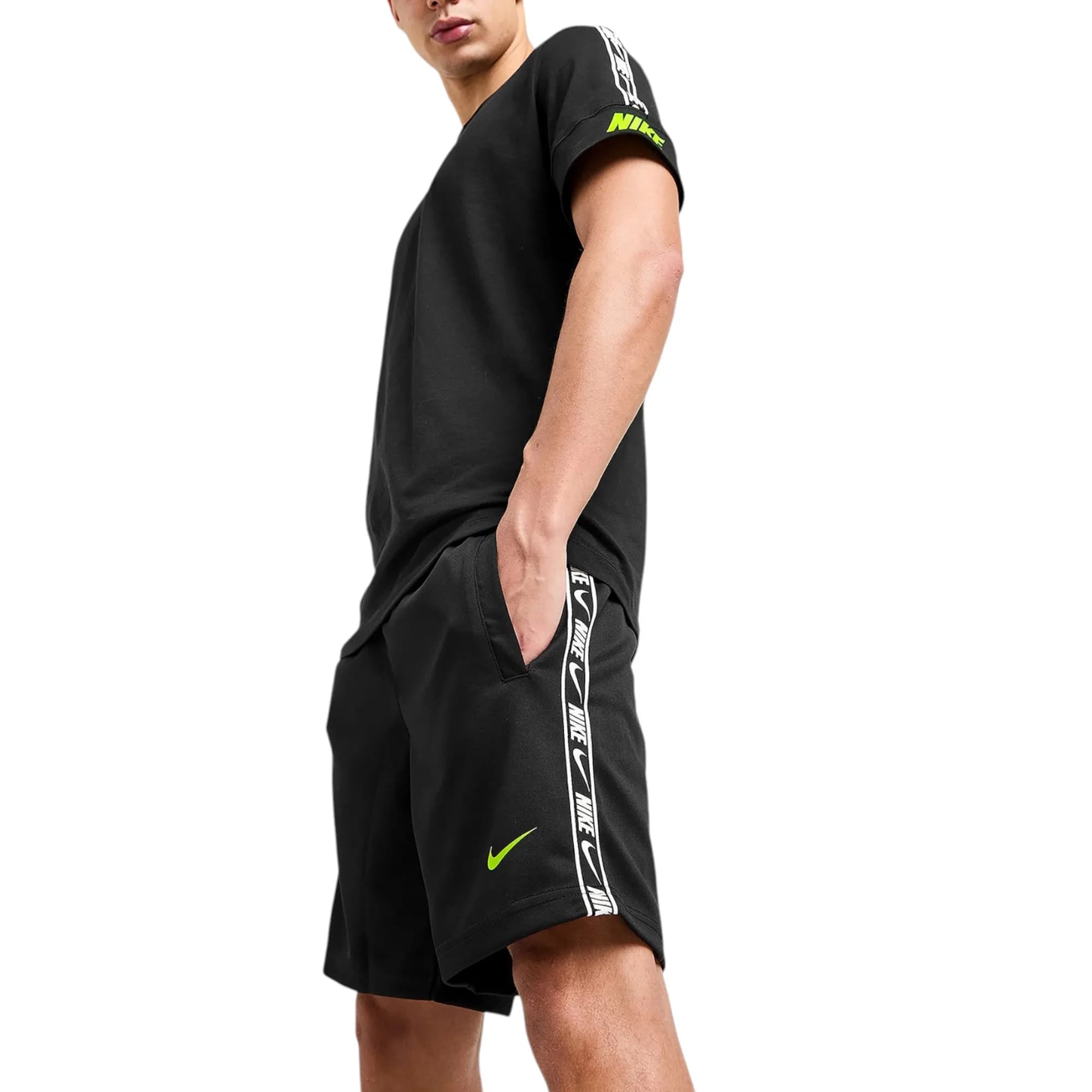 Nike Tracksuit Mens T Shirts Tape Shorts Set