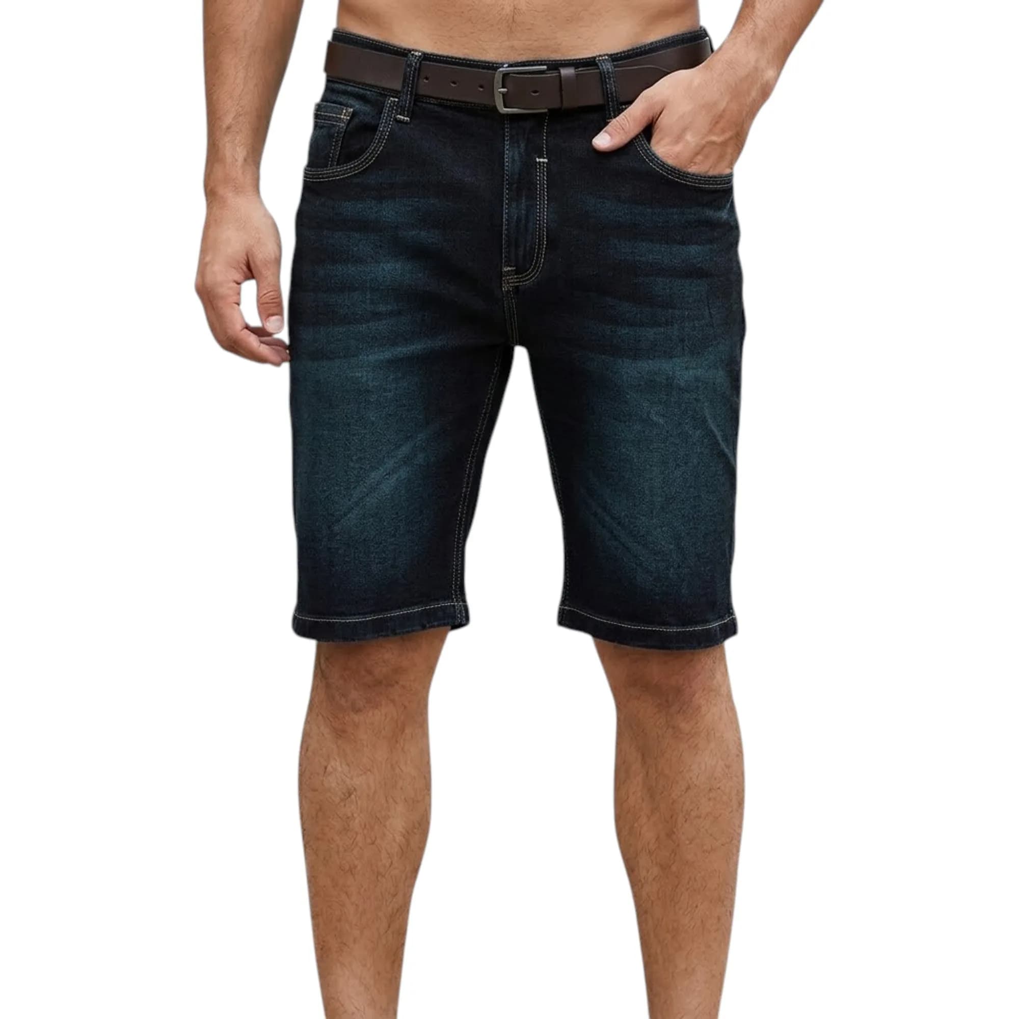 RUF & TUF Mens Plain Denim Shorts