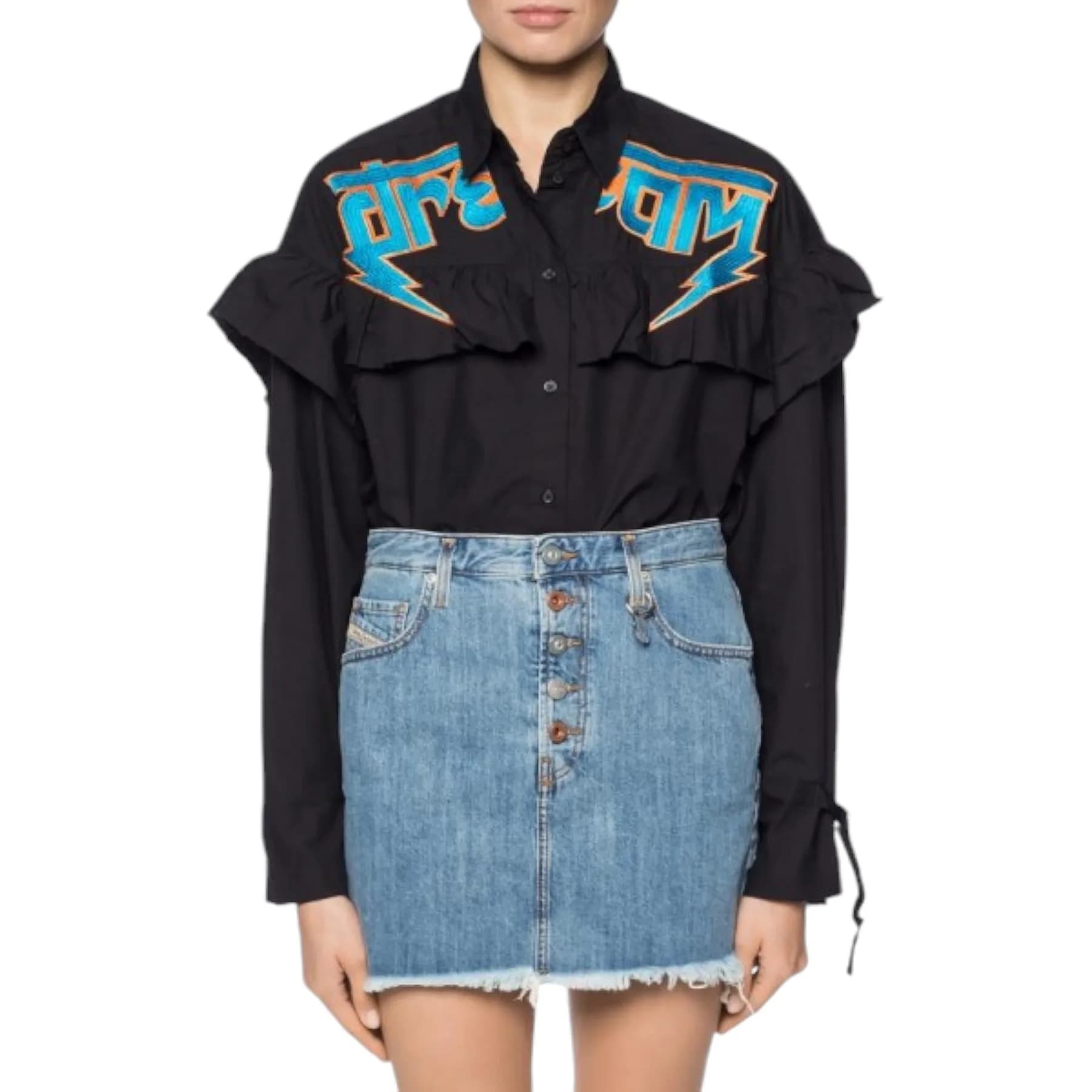 DIESEL C BUL 0BAST Womens Oversize Shirt