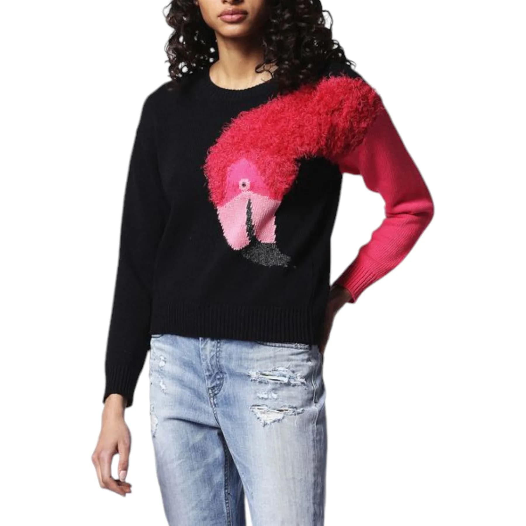 DIESEL M FLAMY A FLAMINGO 0HANU Womens Sweatshirt