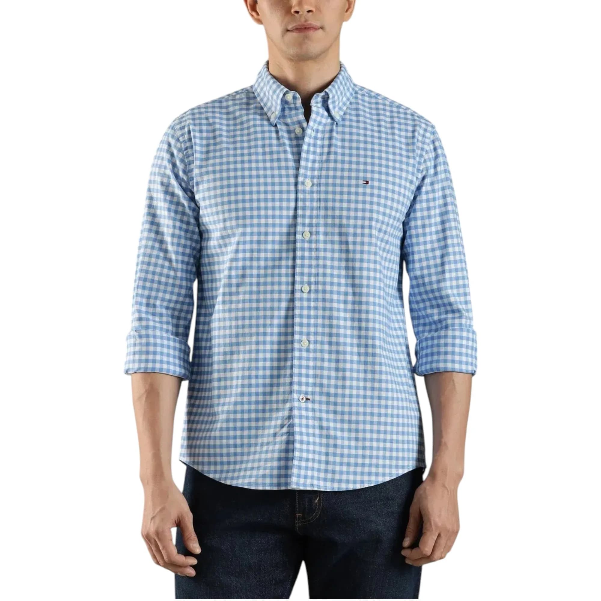 Tommy Hilfiger Oxford Shirts Gingham Checked Mens