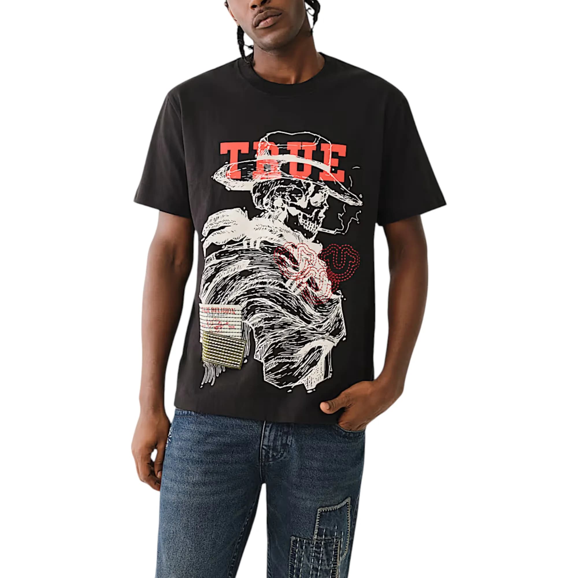 True Religion 108466 Mens Oversized T Shirts