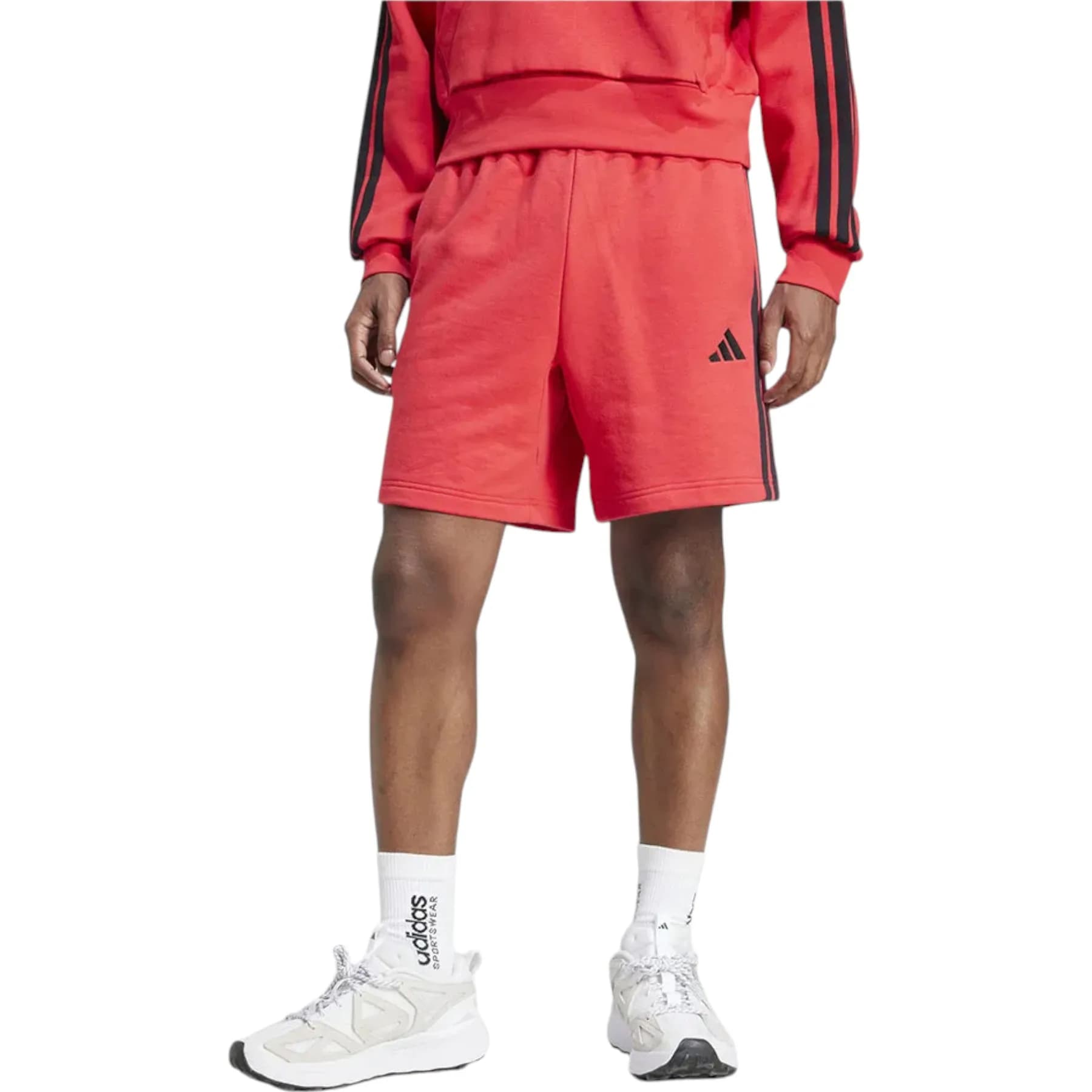 Adidas Essential 3 Stripes Mens French Terry Shorts