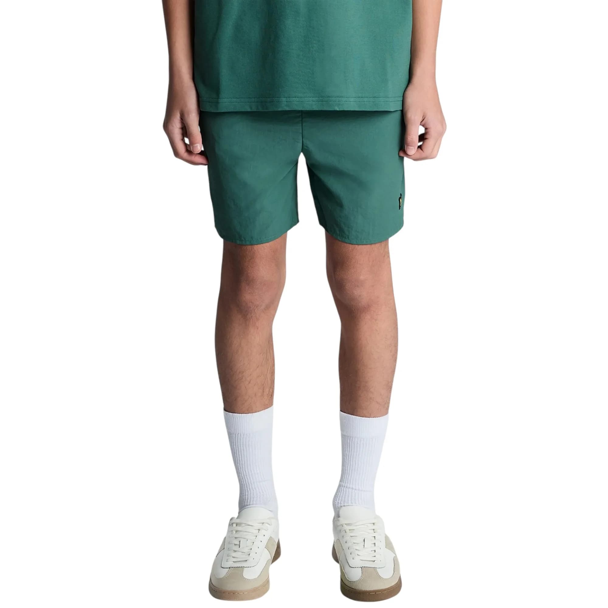 Lyle And Scott Mens Swim Shorts Rubberised Logo Casual Vintage Soft Half Pa