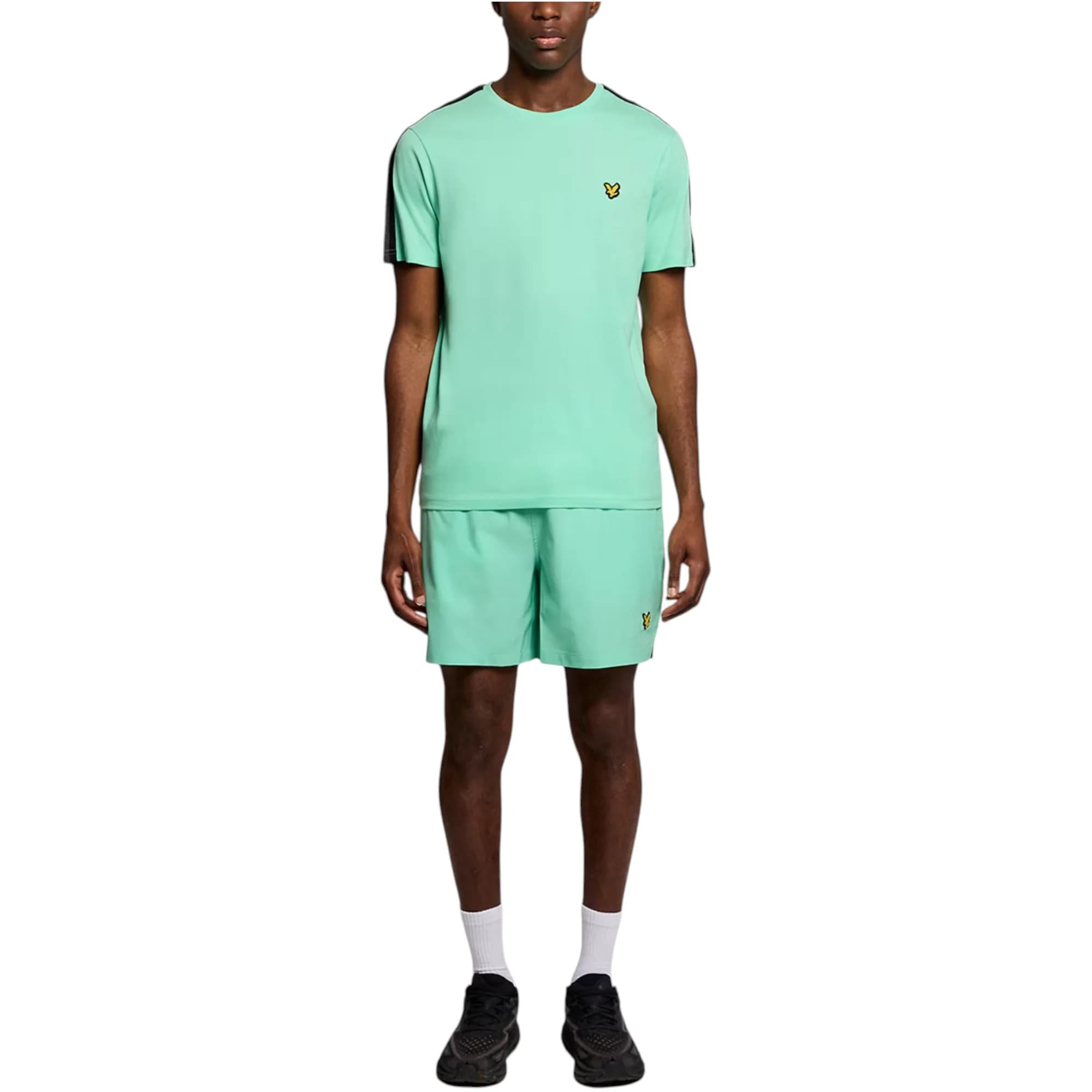 Lyle And Scott Mens Swim Shorts Rubberised Logo Casual Vintage Soft Half Pa