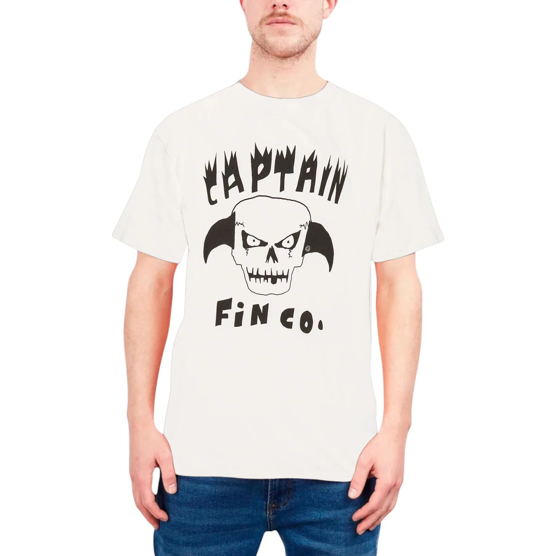 Captain Fin Twin Fin Skull Mens T Shirts