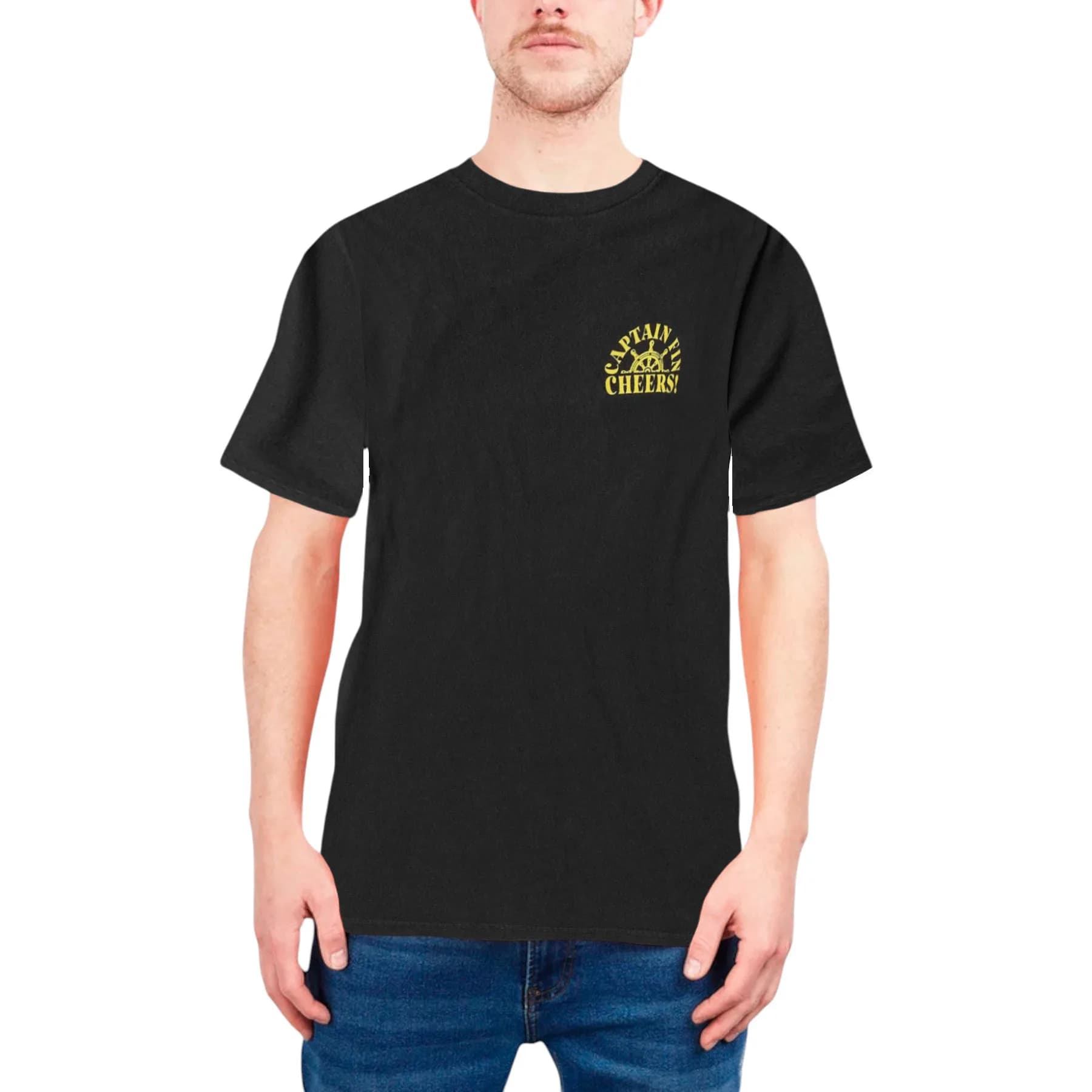 Captain Fin Matey Mens Graphic Print T Shirts