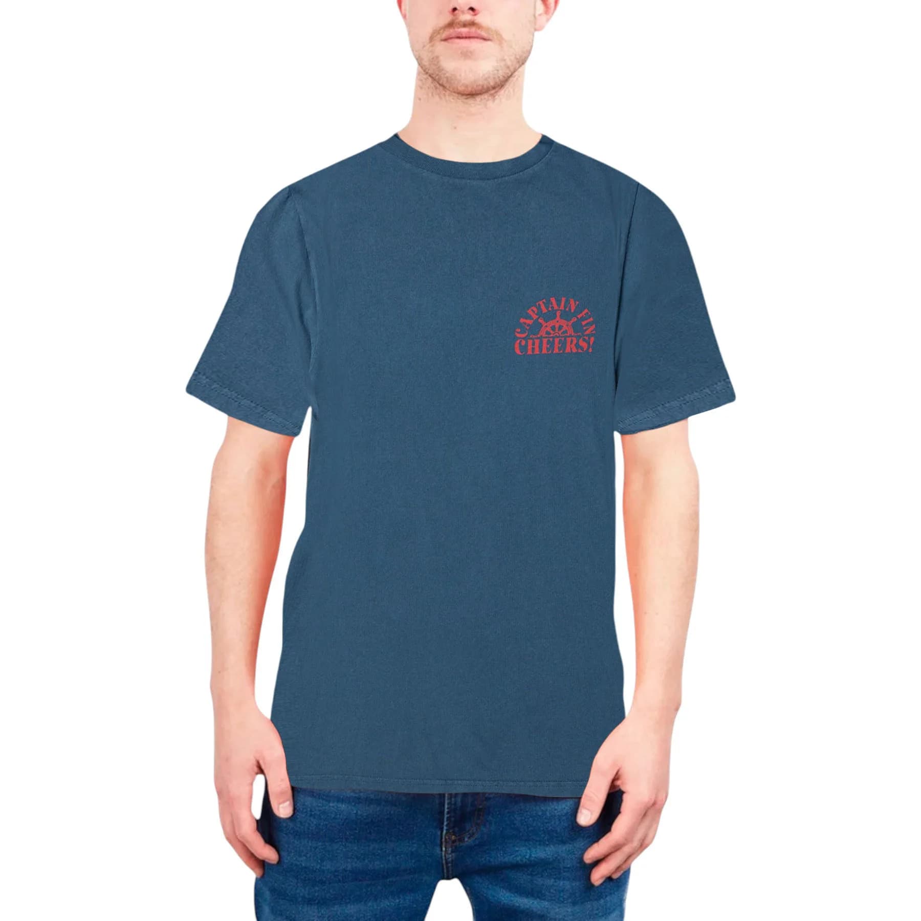 Captain Fin Matey Mens Graphic Print T Shirts
