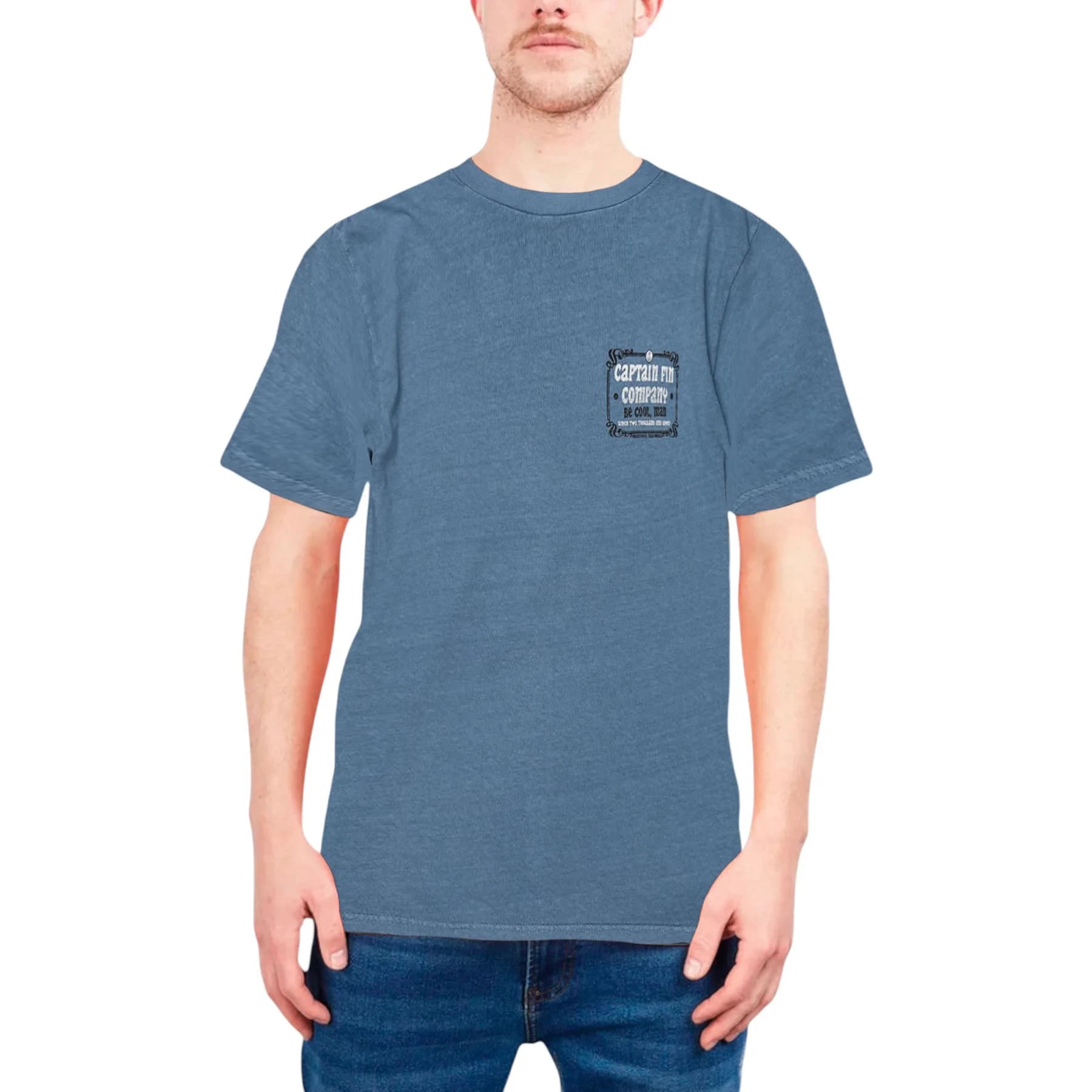 Captain Fin Drainpipes Logo Mens T Shirts