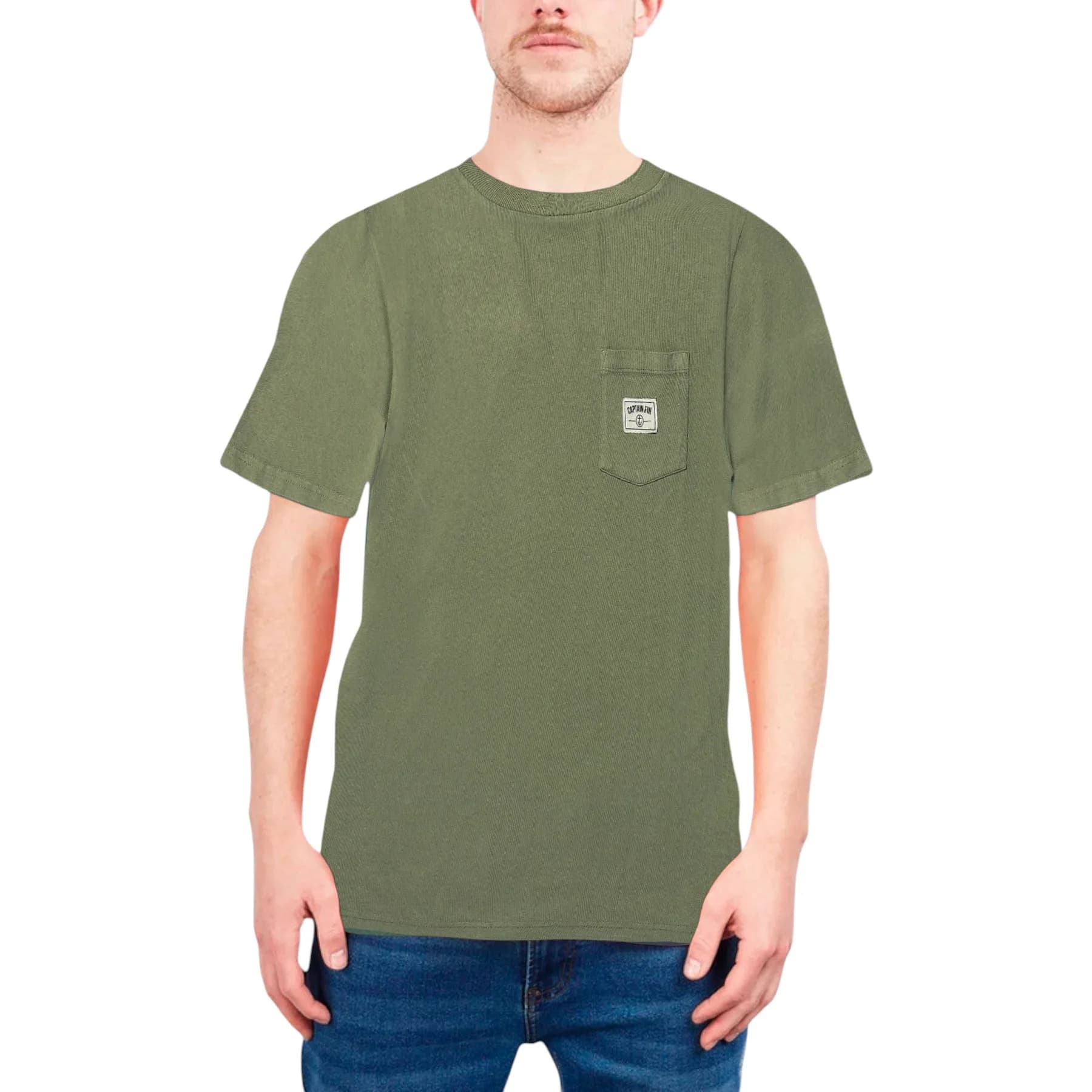 Captain Fin Patch Pocket Mens T Shirts