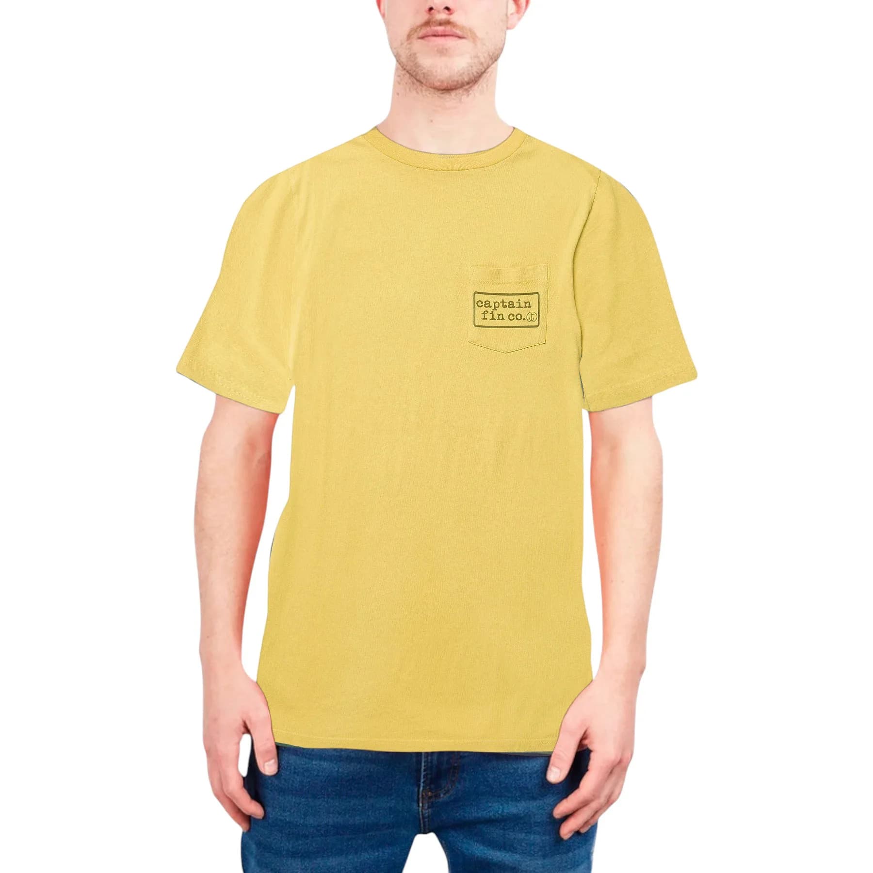 Captain Fin Pocket Type Patch Mens T Shirts