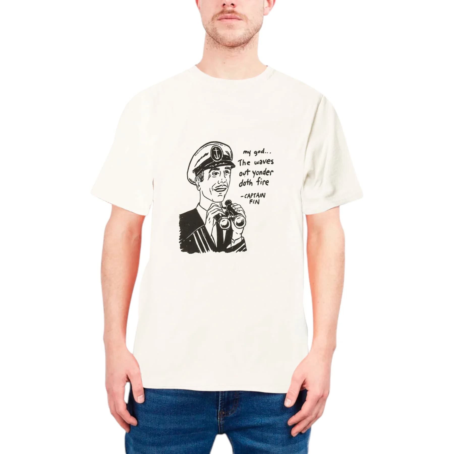 Captain Fin Yonder Mens Graphic Print T Shirts