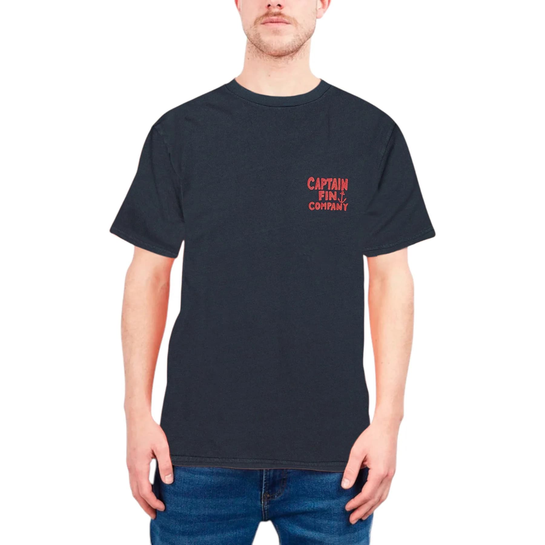 Captain Fin Ahoy Mens T Shirts