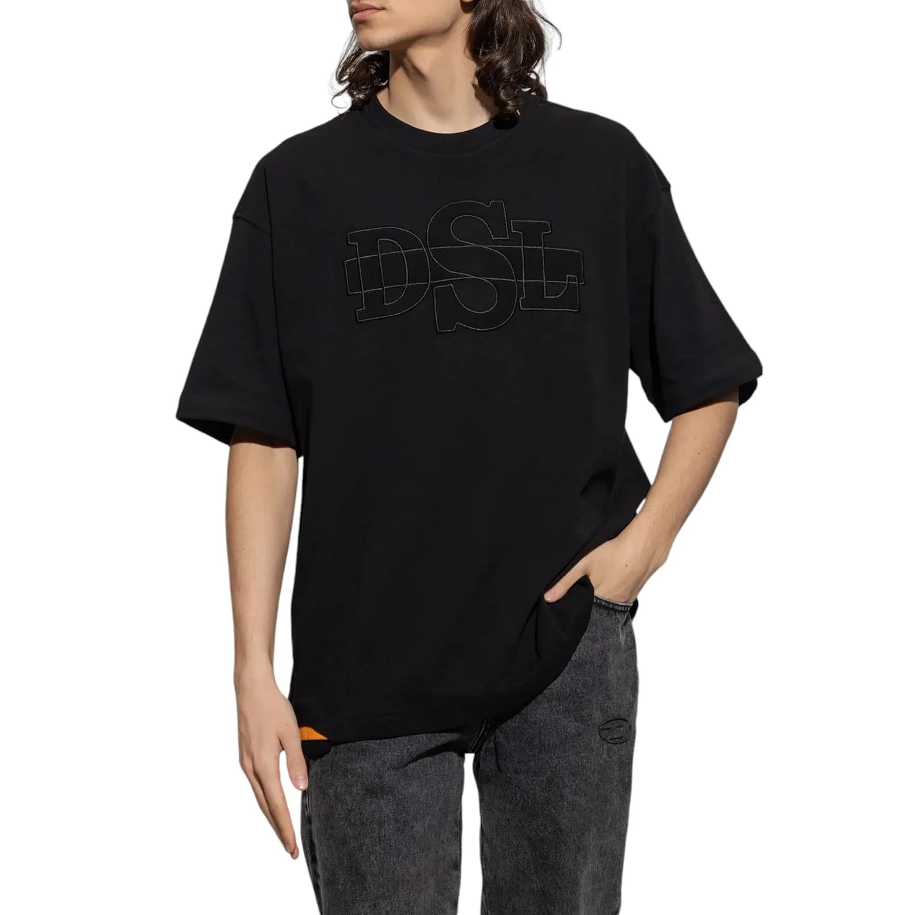 DIESEL T-WASHROT Mens Crew Neck T Shirts