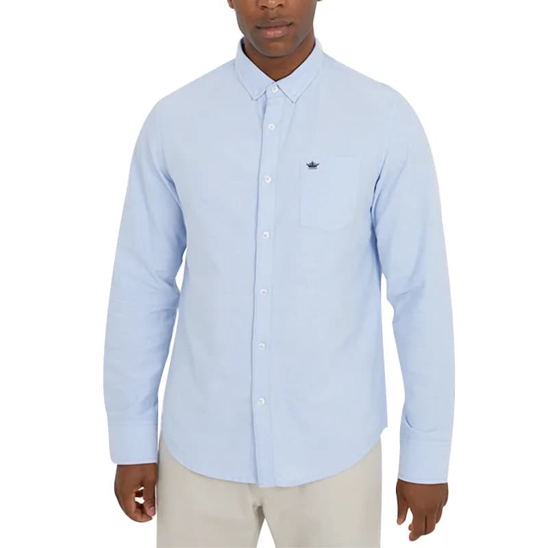 BRAVE SOUL MSH-230POMPEIIG Mens Oxford Shirt