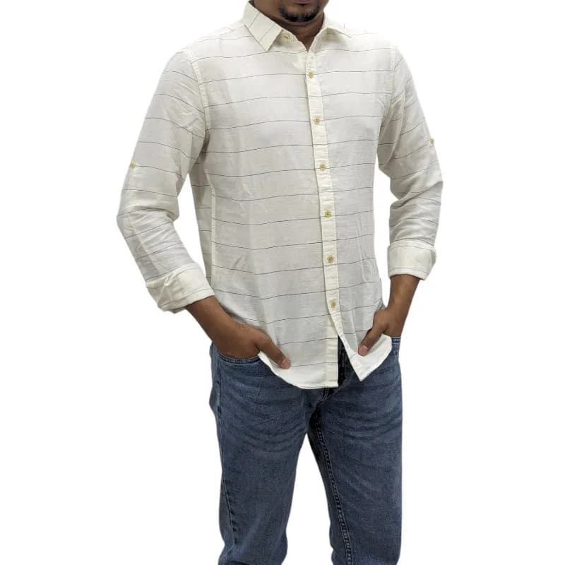 LEVI'S 32888 Mens Striped Long Sleeve Shirt