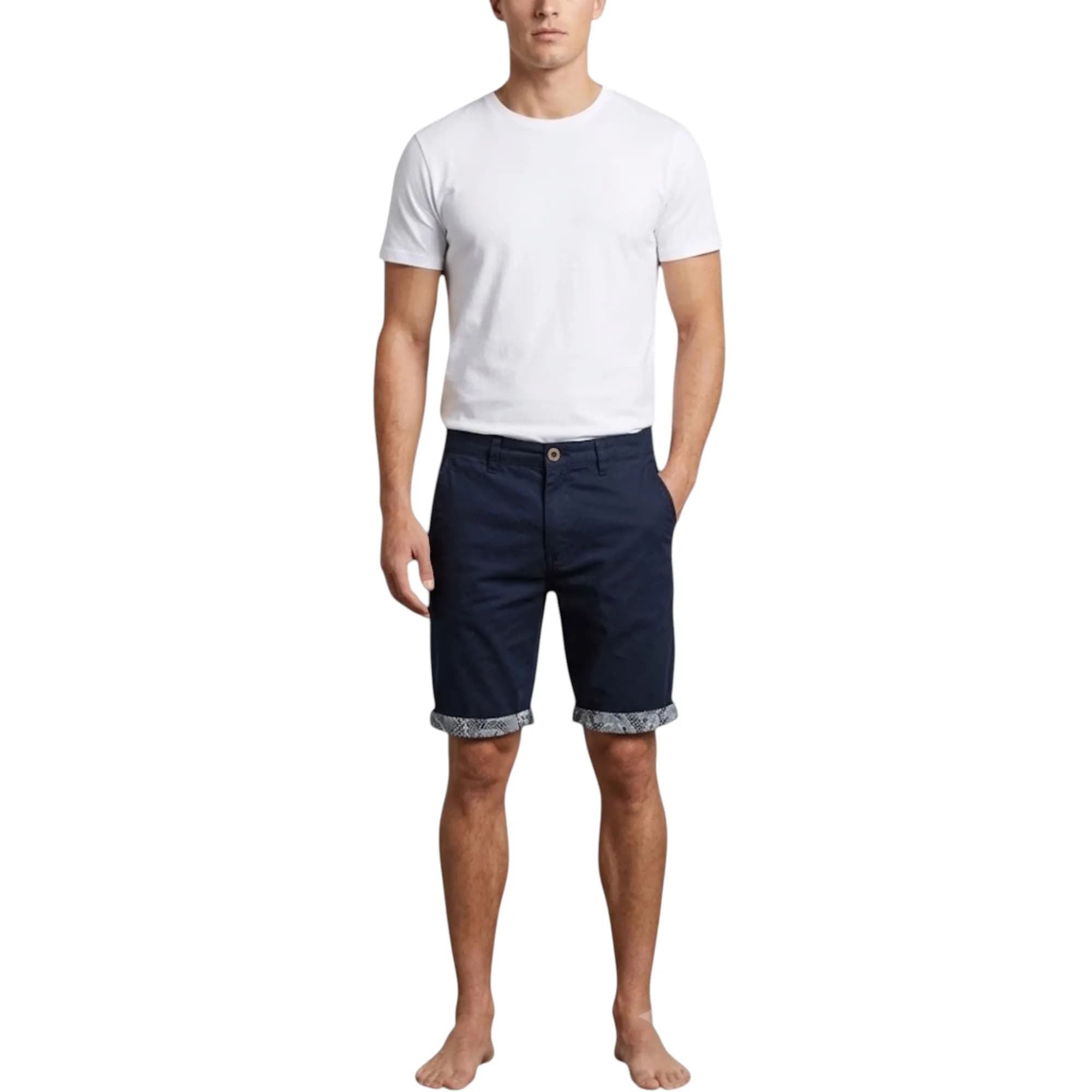 THREADBARE Mens Chino Shorts