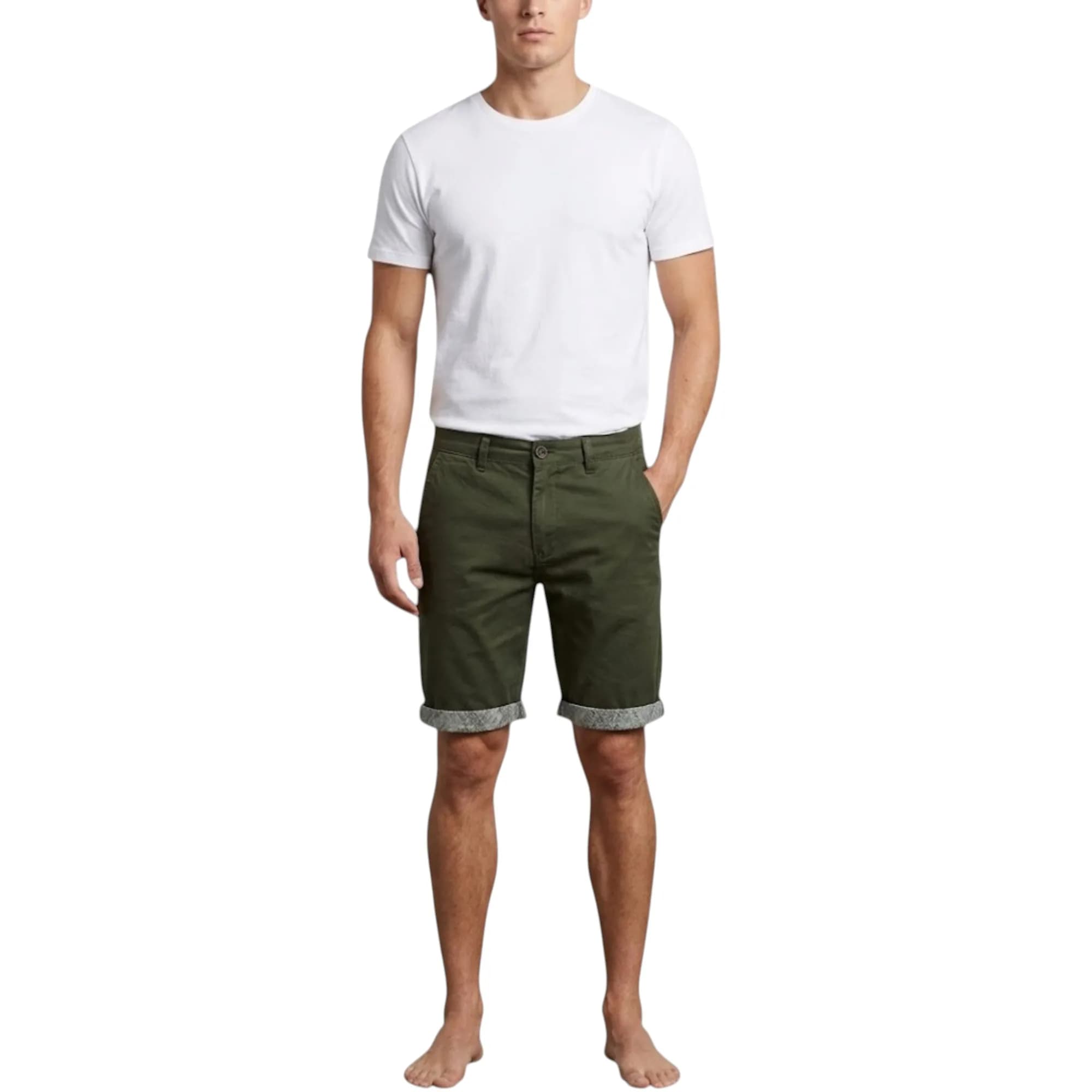 THREADBARE Mens Chino Shorts