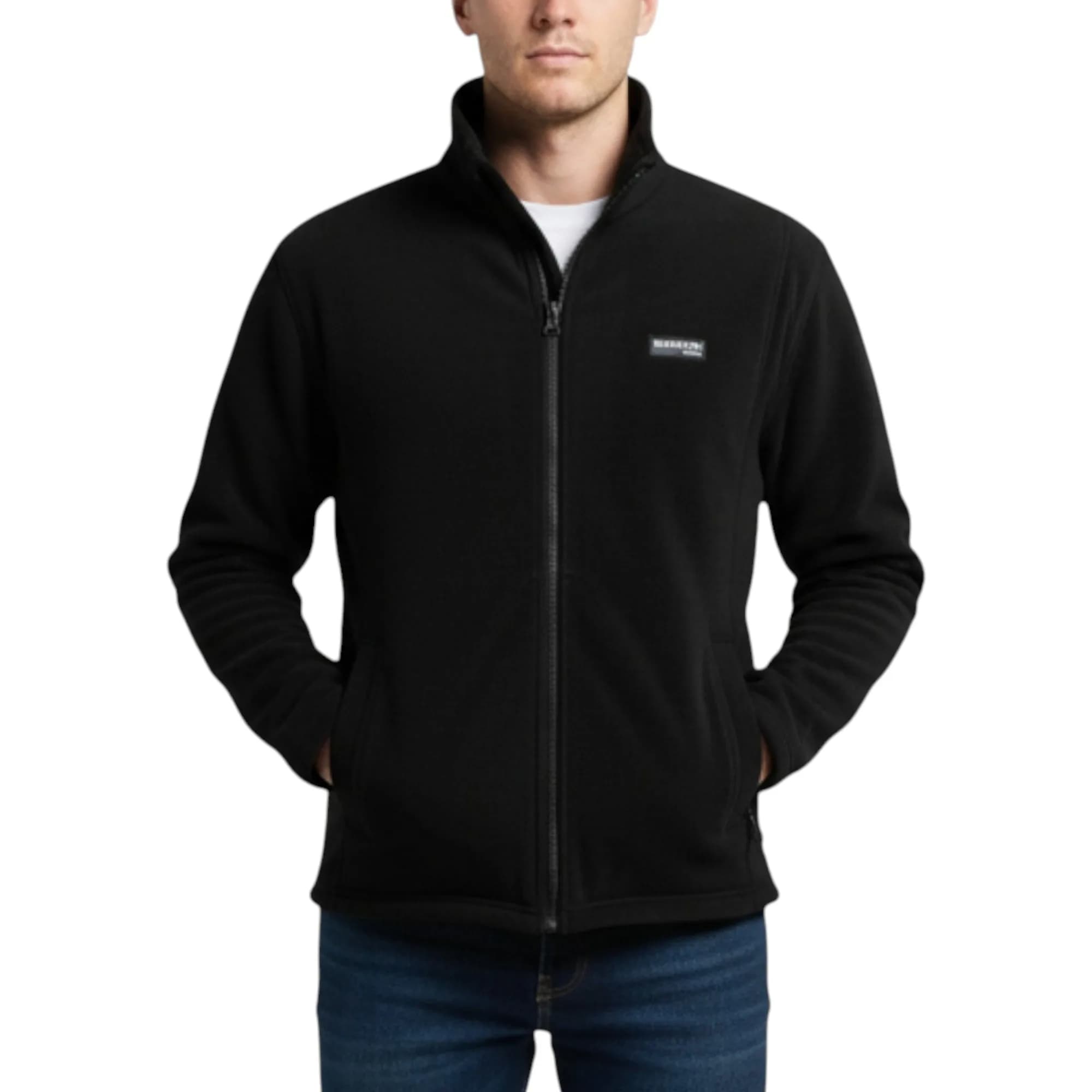 Burton Mens Sweatshirt Full Zipper Jacket Long Sleeve High Neck Plain Jumpe
