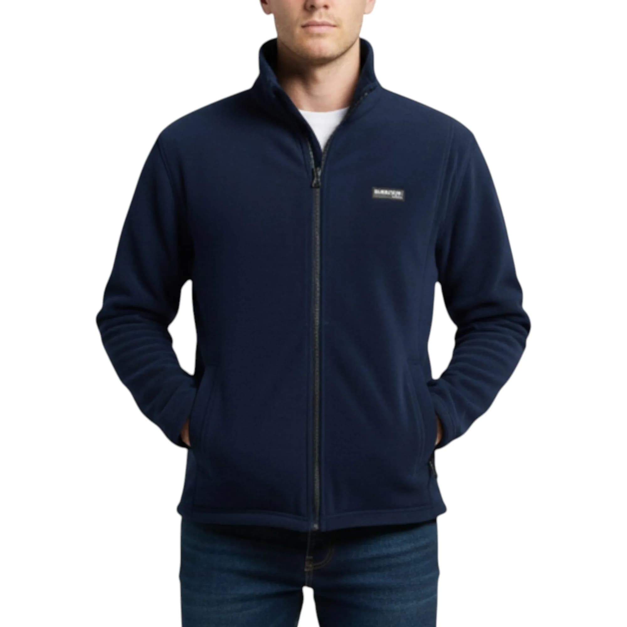 Burton Mens Sweatshirt Full Zipper Jacket Long Sleeve High Neck Plain Jumpe