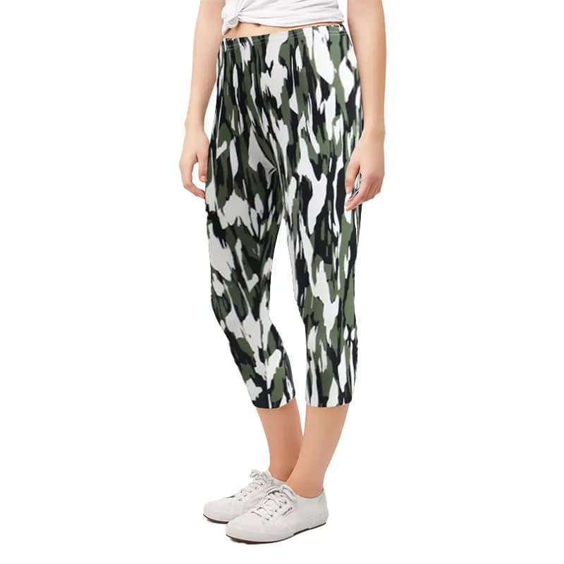 Featured product image of womens-leggings-aop-3d-printed-ankle-short-camouflage