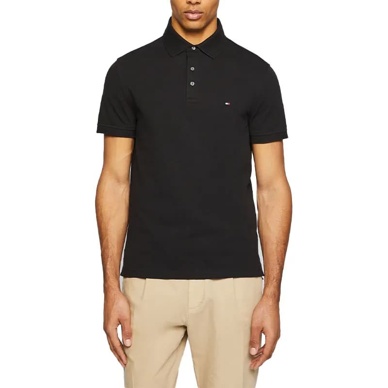 Featured product image of tommy-hilfiger-mens-polo-shirt-core-1985-slim-fit-black