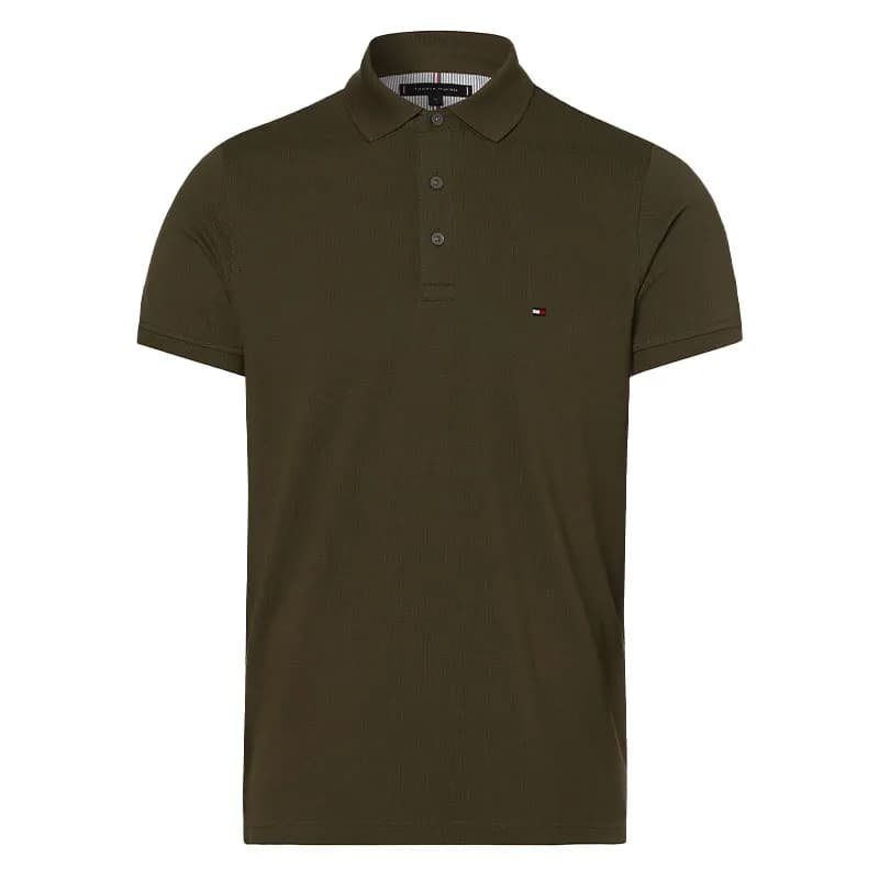 Featured product image of tommy-hilfiger-mens-polo-shirt-core-1985-slim-fit-khaki