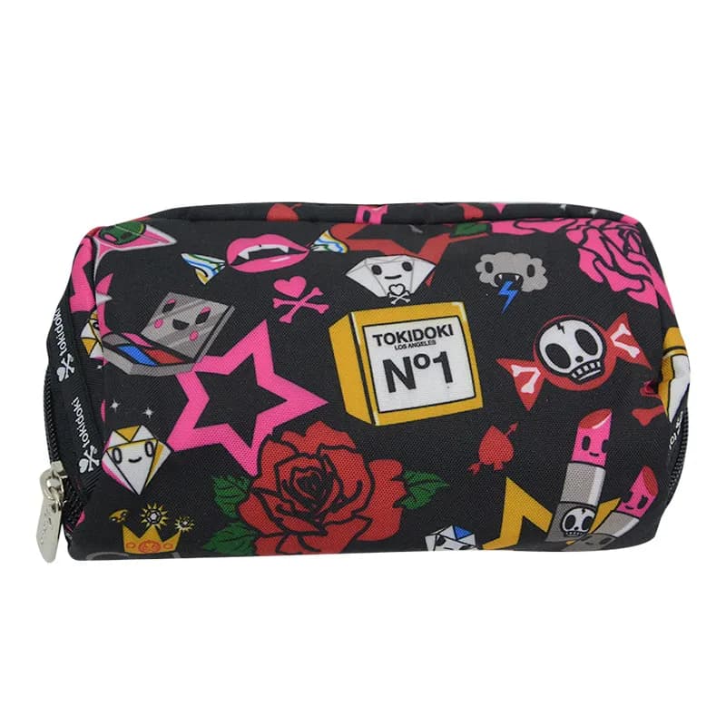 Featured product image of tokidoki-pencil-pen-case-graffiti-boys-girls-cosmetic-make-up-bag-black