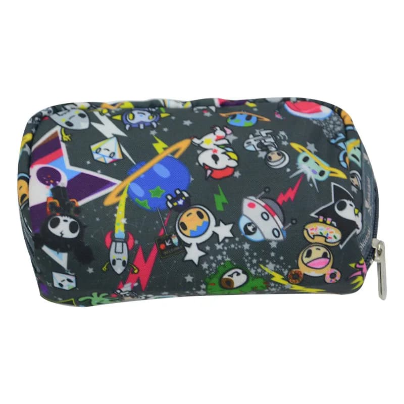 Featured product image of tokidoki-pencil-pen-case-graffiti-boys-girls-cosmetic-make-up-bag-charcoal-grey