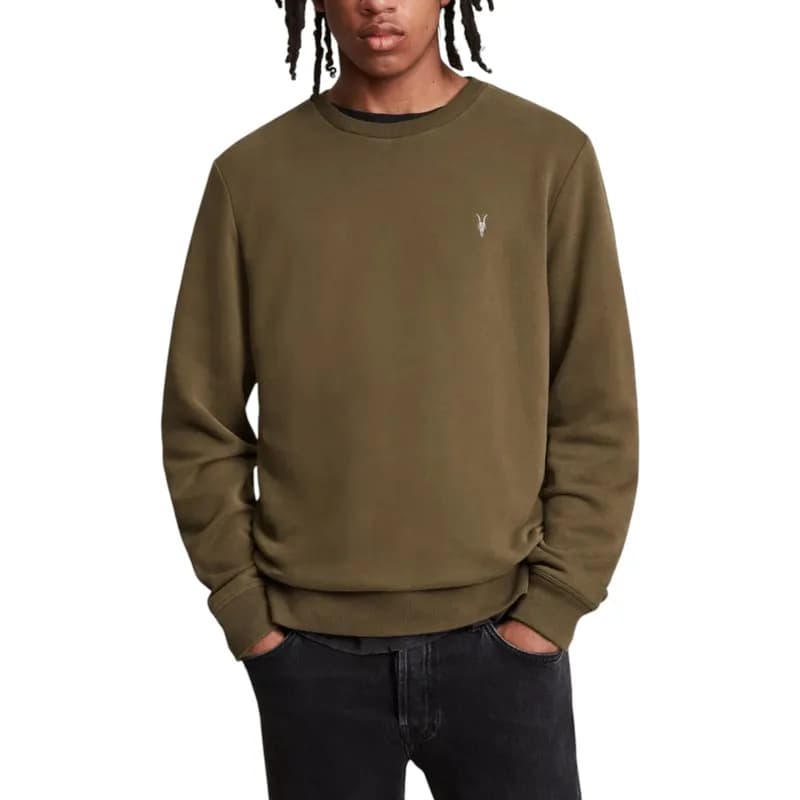 Featured product image of all-saints-reven-mens-sweatshirts-pullover-jumper-brown