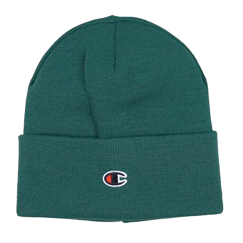 Featured product image of champion-mens-beanie-hat-winter-thick-knitted-ribbed-dark-green