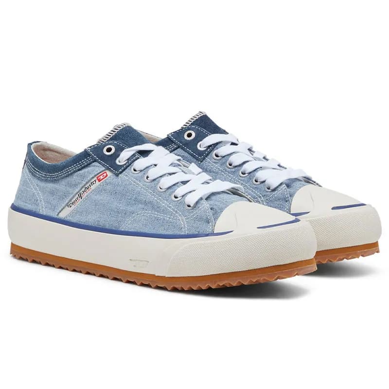 Featured product image of diesel-s-principia-low-mens-lace-up-trainers-low-top-casual-shoes-blue
