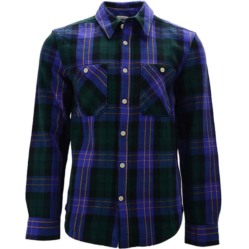 Featured product image of the-north-face-mens-check-shirts-cotton-long-sleeve-soft-flannel-purplegreen