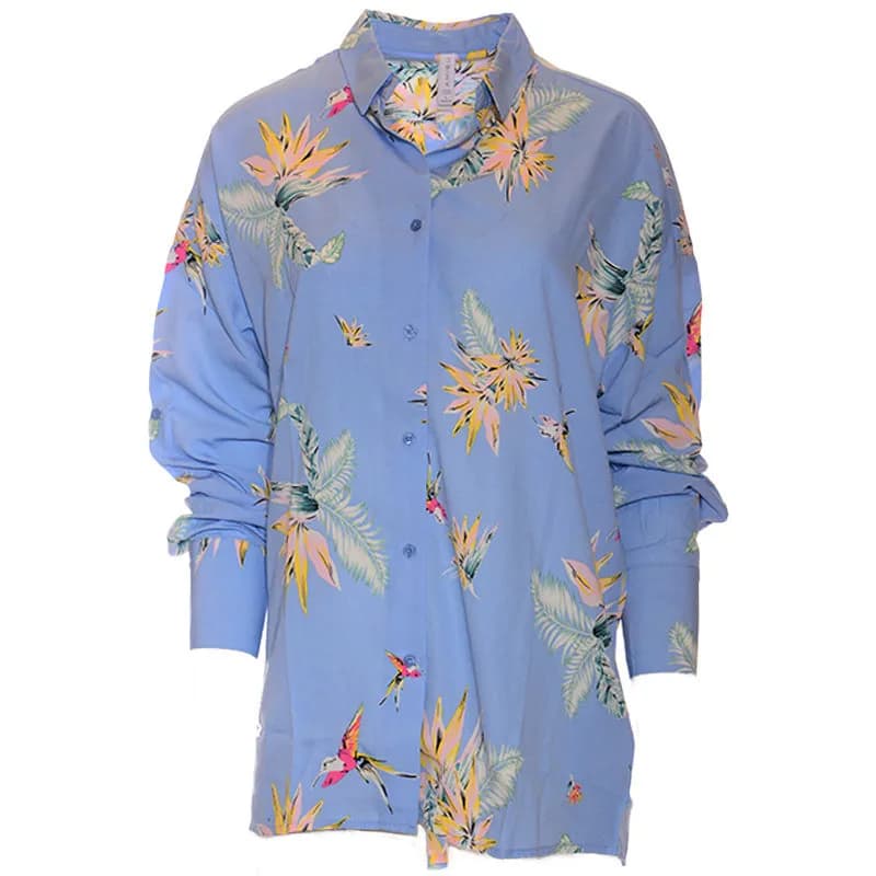 Featured product image of amisu-womens-shirt-long-roll-up