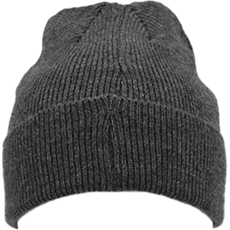 Featured product image of mens-beanie-hat-womens-knitted-wooly-hat-grey