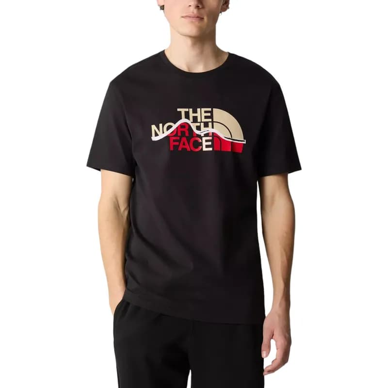 Featured product image of the-north-face-mens-t-shirts-ss-mountain-line-tee-black
