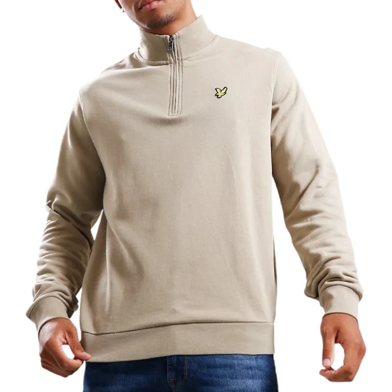 Featured product image of lyle-and-scott-ml2022v-mens-loopback-sweatshirt-half-zip-top