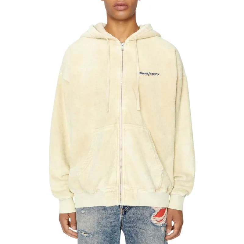 完売品 DIESEL S-Ummerry Sweat Hoodie パーカー Diesel S-ummerry-zip-e8 0teak Mens Hoodie Zip Up Regular Fit - Top