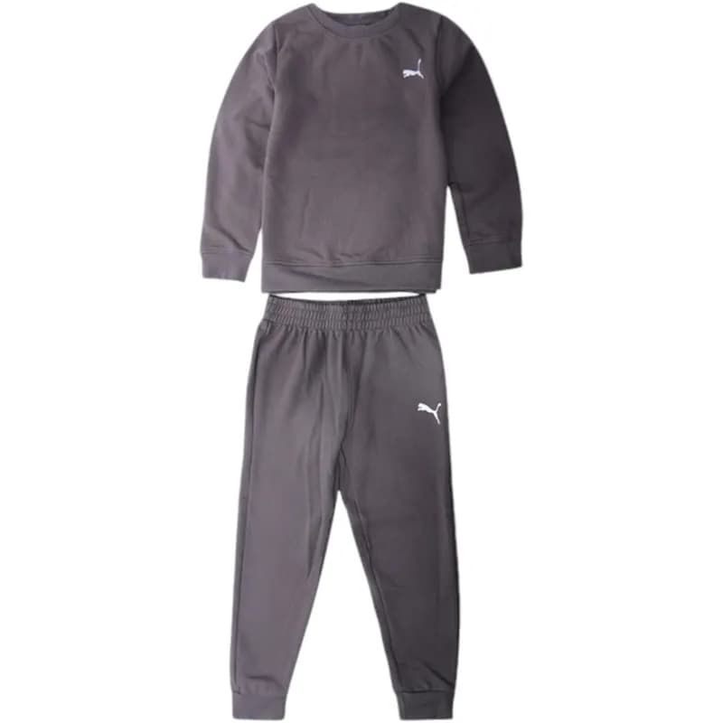 Featured product image of puma-kids-tracksuit-cotton-sweatshirt-joggers-full-set-grey
