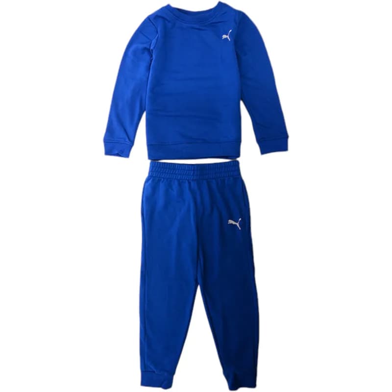 Featured product image of puma-kids-tracksuit-cotton-sweatshirt-joggers-full-set-blue