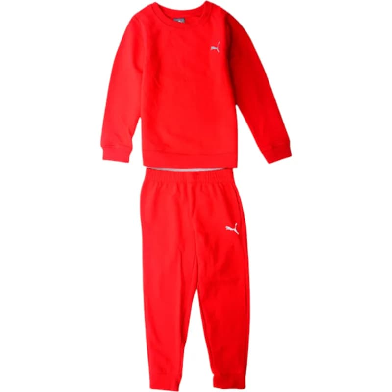Featured product image of puma-kids-tracksuit-cotton-sweatshirt-joggers-full-set-red
