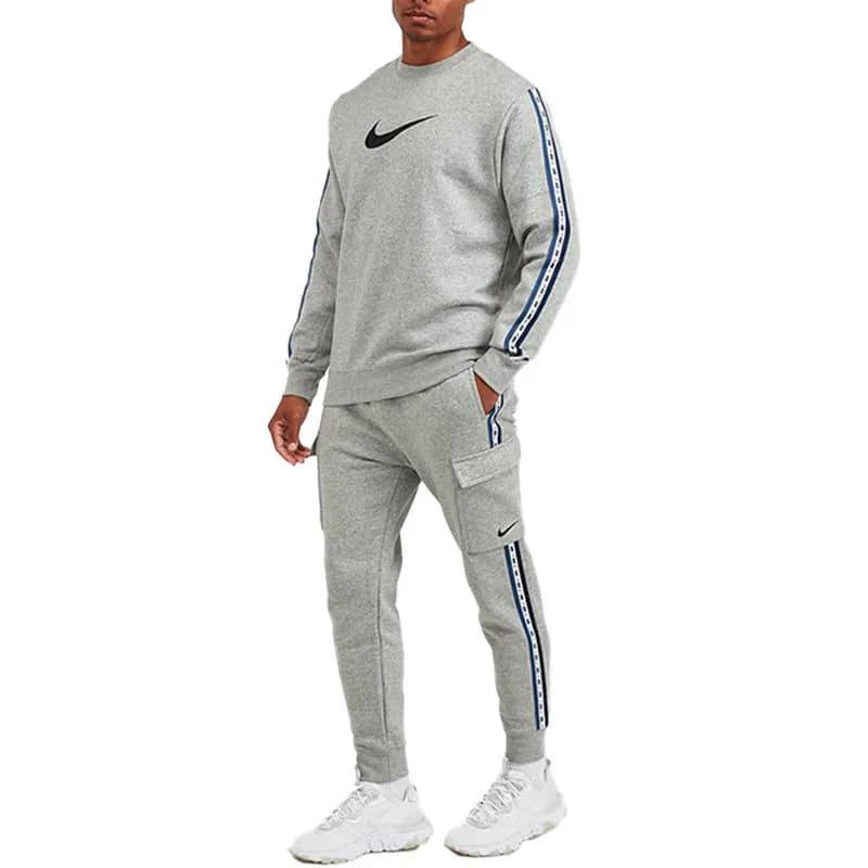 Featured product image of nike-repeat-mens-full-tracksuits-gym-sweat-joggers-grey