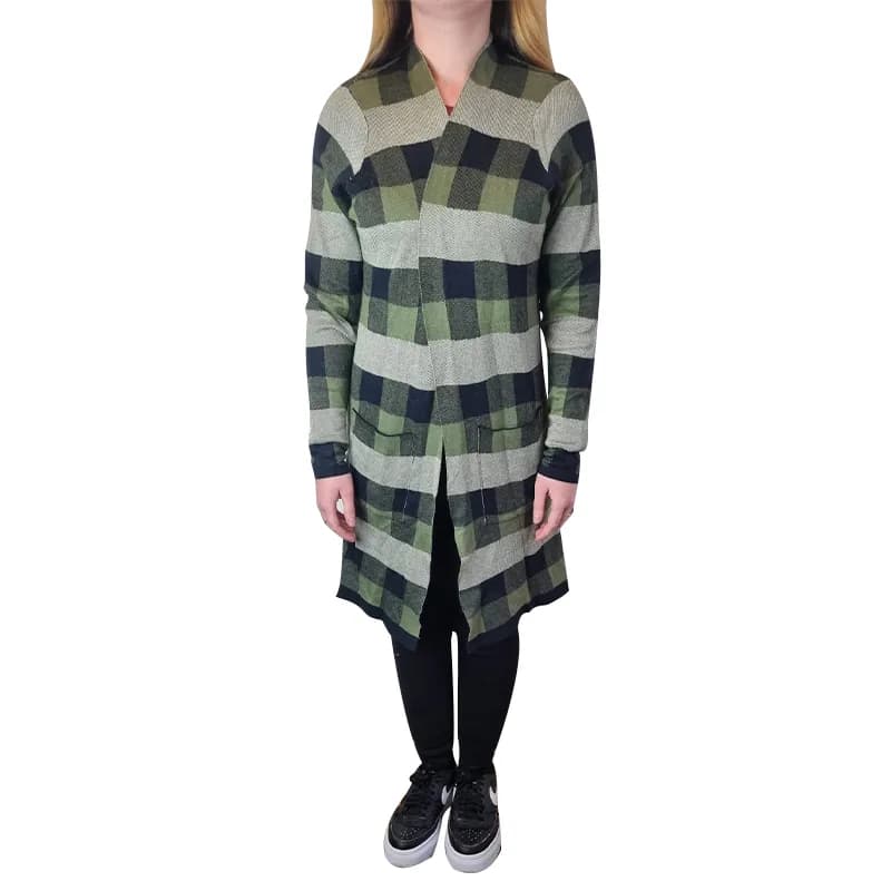 Featured product image of new-look-womens-open-cardigan-black-and-olive