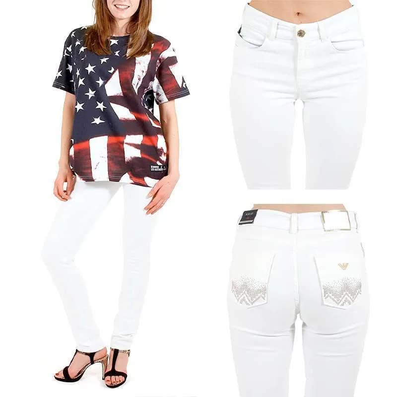 Featured product image of armani-jeans-aj-v5j28-womens-denim-jeans-white