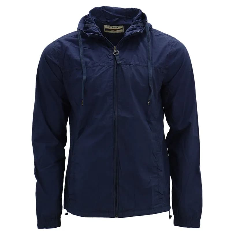 Featured product image of mens-showerproof-windbreaker-hooded-jacket-lightweight-blue