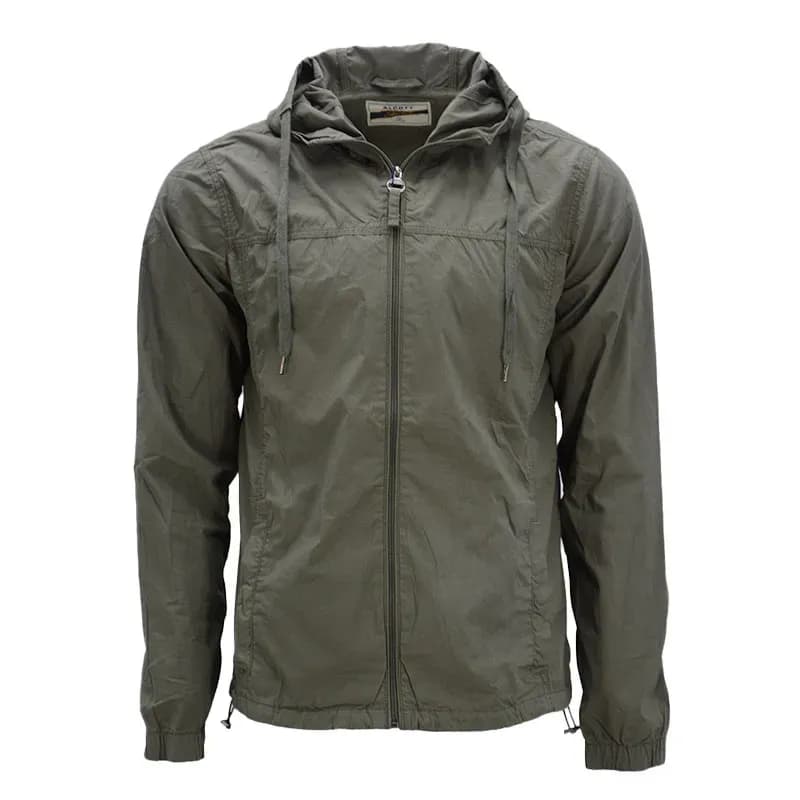 Featured product image of mens-showerproof-windbreaker-hooded-jacket-lightweight-khaki