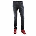 Featured image of diesel thavar xp r38q6 mens jeans stretch distress slim fit black