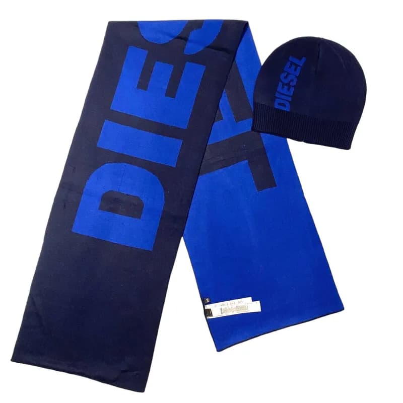 Featured product image of diesel-r-frotlib-kit-mens-scarf-and-hat-gift-set-winter-casual