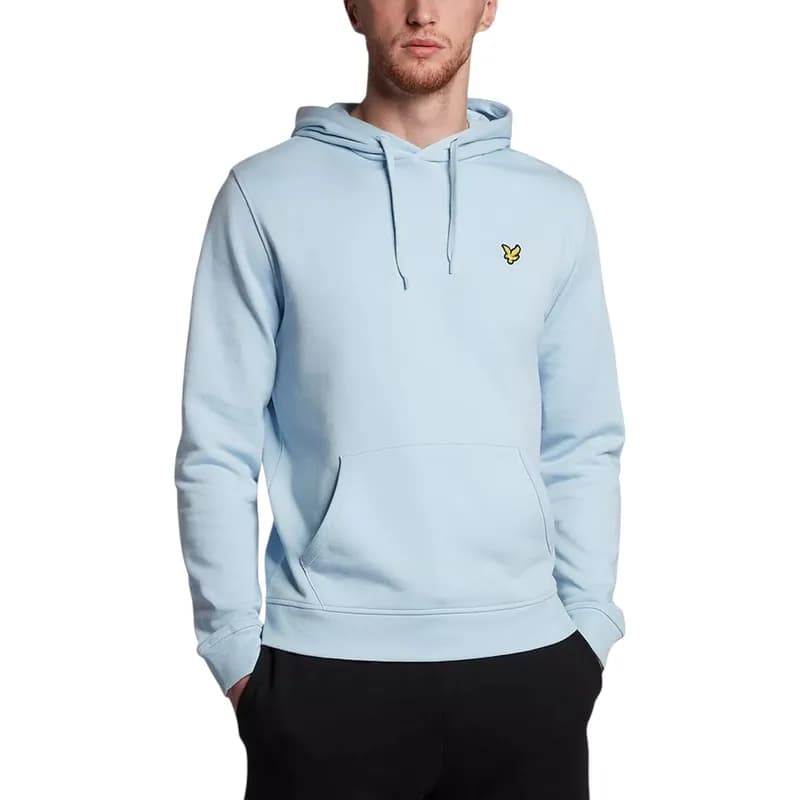 Featured product image of lyle-and-scott-men-pullover-hoodies-regular-fit-light-blue