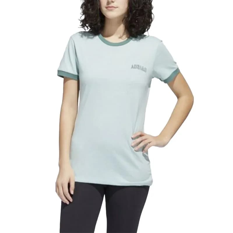 Featured product image of adidas-ge0338-womens-t-shirts-ribbed-crew-neck-sports-cotton-tee